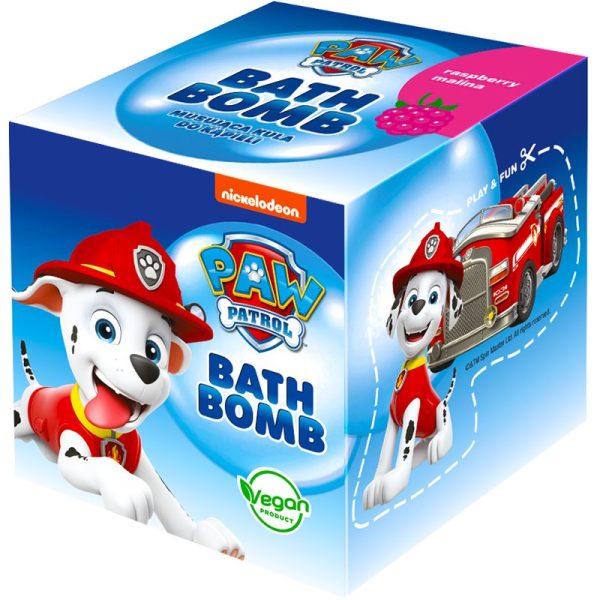 Nickelodeon Paw Patrol Bath Bomb bombă de baie pentru copii Raspberry - Marshall 165 g-Țena
