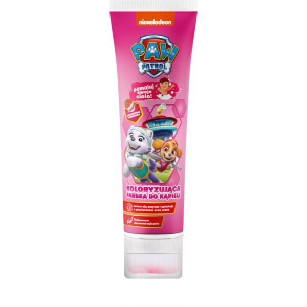 Nickelodeon Paw Patrol Coloring Bath Paint spuma de baie pentru copii Pink Strawberry 150 ml-Țena
