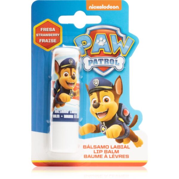 Nickelodeon Paw Patrol Lip Balm balsam de buze cu aroma de capsuni 4 g-ro