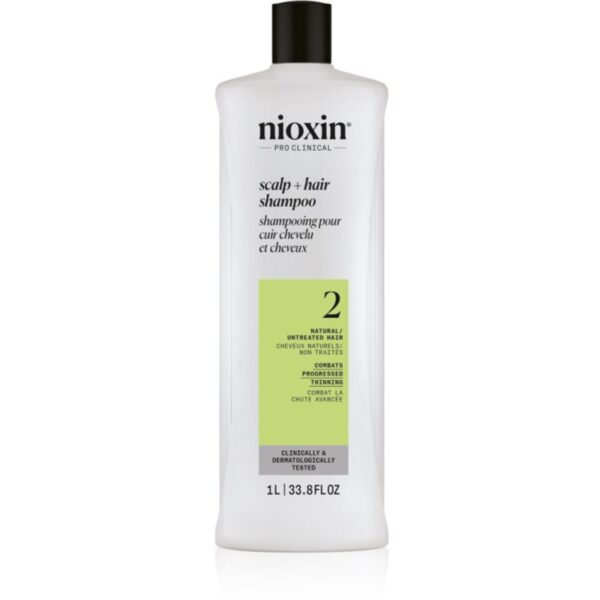 Nioxin System 2 Scalp + Hair Shampoo șampon impotriva subtierii parului 1000 ml-Țena