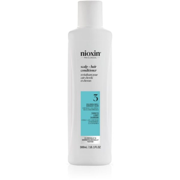Nioxin System 3 Scalp + Hair Conditioner balsam pentru par vopsit subtiat 300 ml-Țena