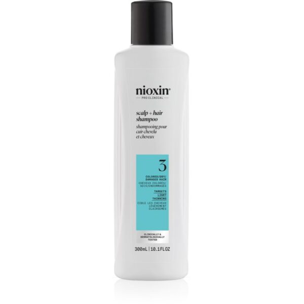 Nioxin System 3 Scalp + Hair Shampoo sampon de curatare pentru par vopsit 300 ml-Țena