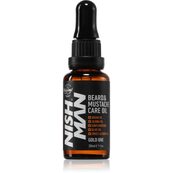 Nish Man Care Oil ulei pentru barba 30 ml-Țena