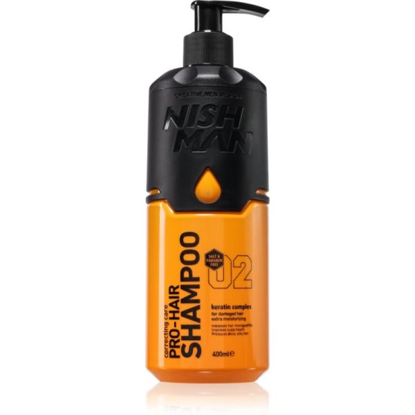 Nish Man Professional șampon pentru păr pentru bărbați 400 ml-Țena