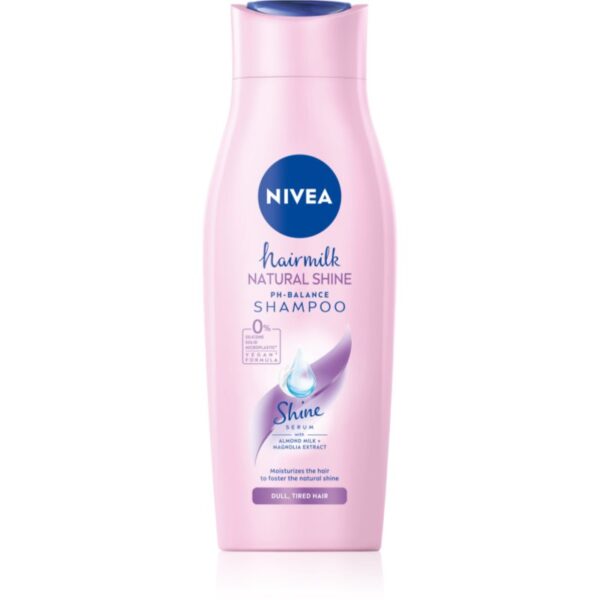 Nivea Hairmilk Natural Shine șampon îngrijire 400 ml-ro