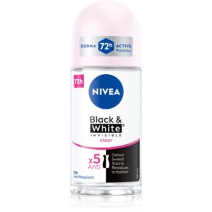 Nivea Invisible Black & White Clear deodorant roll-on antiperspirant pentru femei 50 ml-Țena