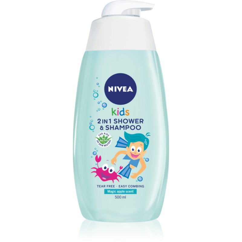 Nivea Kids Boy gel de duș și șampon delicat pentru copii 500 ml-ro