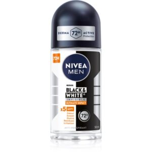 Nivea Men Invisible Black & White deodorant roll-on antiperspirant pentru barbati 50 ml-Țena