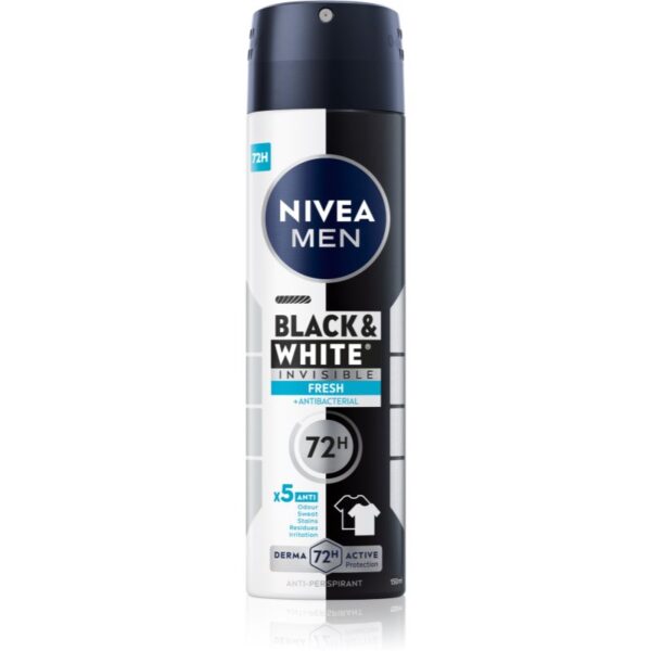 Nivea Men Invisible Black & White spray anti-perspirant Fresh 150 ml-ro