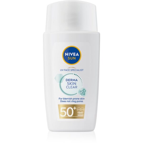 Nivea SUN Derma Skin Clear lotiune tonica pentru pielea cu imperfectiuni SPF 50+ 40 ml-Țena