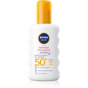 Nivea SUN Protect & Sensitive spray protector pentru plajă SPF 50+ 200 ml-ro