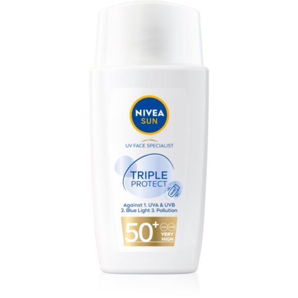Nivea Sun Triple Protect crema hidratanta usoara plaja SPF 50+ 40 ml-ro