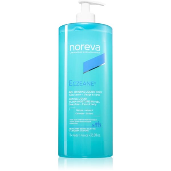 Noreva Eczeane Gentle Liquid Ultra-Moisturizing Gel gel de duș pentru fata si corp 1000 ml-Țena