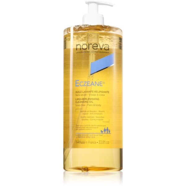 Noreva Eczeane Lipid-Replenishing Cleansing Oil ulei gel pentru curatare pentru fata si corp 1000 ml-Țena