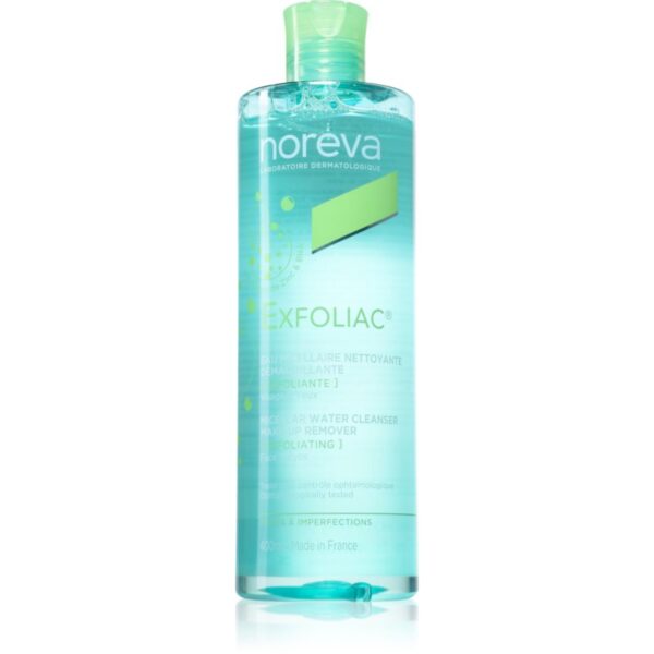 Noreva Exfoliac Micellar Water Cleanser apa pentru curatare cu particule micele cu efect de exfoliere 400 ml-ro