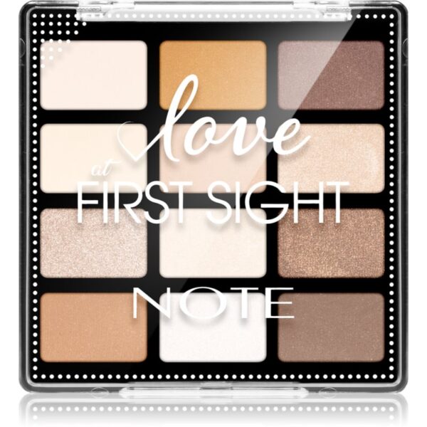 Note Cosmetique Love At First Sight paletă cu farduri de ochi 201 Daily Routine 12x1.3 g-Țena