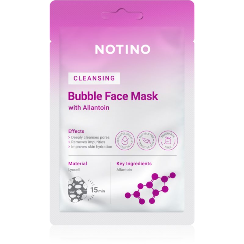 Notino Cleansing Bubble Face Mask with Allantoin masca faciale 20 g-ro