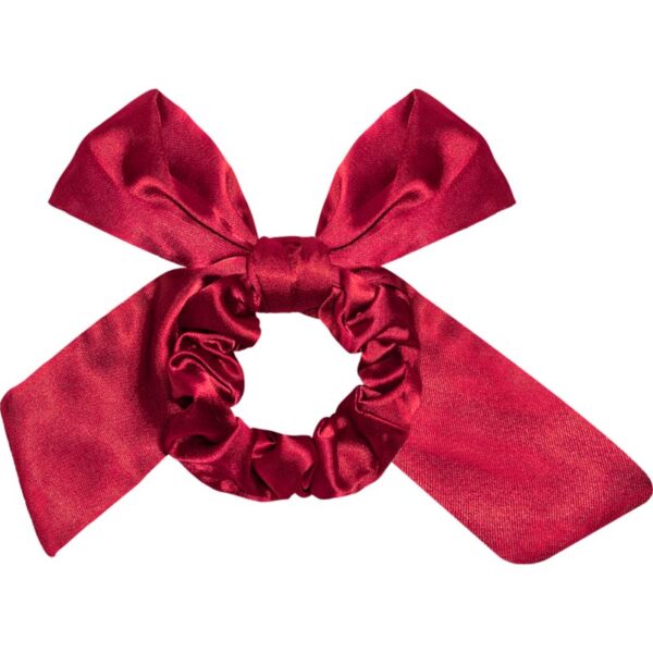 Notino Grace Collection Satin bow scrunchie inel de par invizibil 1 buc-ro