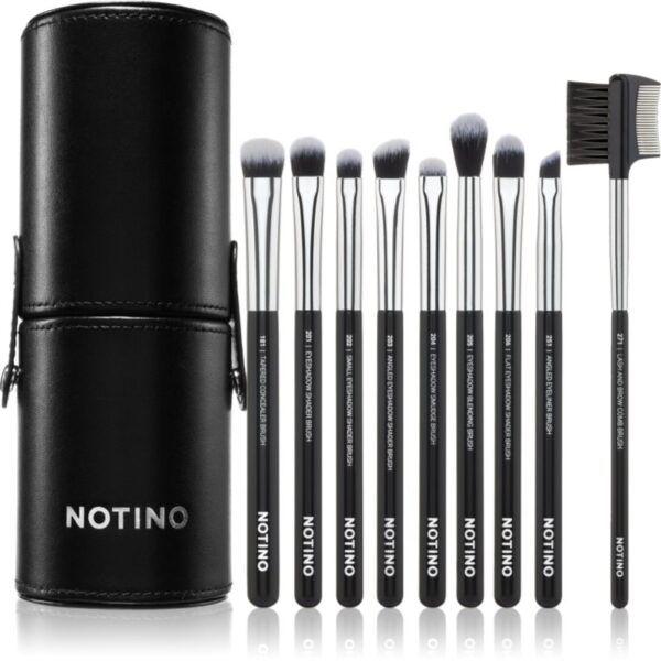 Notino Makeup Brushes Eye Area Professional Make-Up Brush Set set de pensule cu husă-Țena