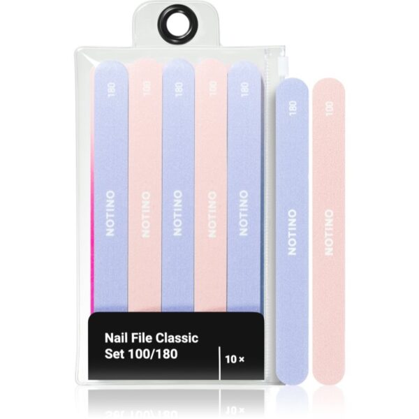 Notino Nail File Classic Set 100/180 set de pile-ro