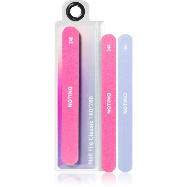 Notino Nail Tools Nail File Classic pilă de unghii clasică cu două straturi aspre Classic180/240 1 buc-ro