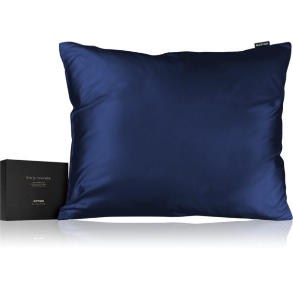 Notino Silk Collection Pillowcase față de pernă din mătase Navy Blue 50x60 cm-Țena