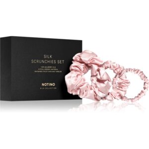 Notino Silk Collection Scrunchie Set set de elastice pentru păr din mătase culoare Pink-ro