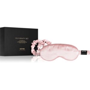 Notino Silk Collection Sleeping mask & Scrunchies Set set cadou culoare Pink-Țena