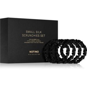 Notino Silk Collection Small Scrunchie Set set de elastice pentru păr din mătase culoare-Țena