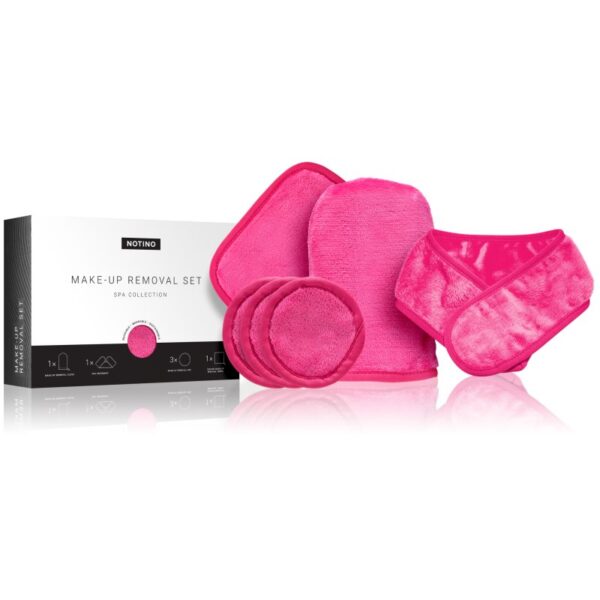 Notino Spa Collection Make-up removal set set demachiant pentru make-up din microfibră Pink-ro