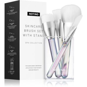 Notino Spa Collection Skincare brush set with stand set de pensule pentru îngrijirea pielii-ro