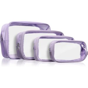 Notino Travel Collection Clear Organizer Set Set de călătorii Purple 4 buc-ro