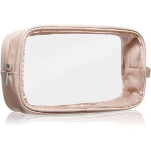 Notino Travel Collection Large Clear Organizer geantă de cosmetice transparentă L Beige 1 buc-ro
