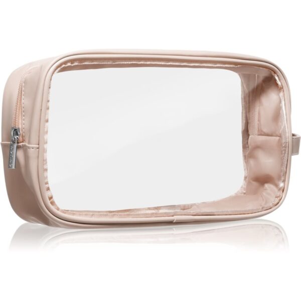 Notino Travel Collection Large Clear Organizer geantă de cosmetice transparentă L Beige 1 buc-ro