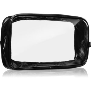 Notino Travel Collection Large Clear Organizer geantă de cosmetice transparentă L Black 26x14x8