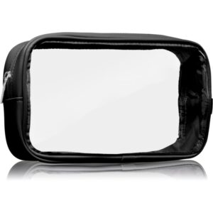 Notino Travel Collection Medium Clear Organizer geantă de cosmetice transparentă M Black 24x12