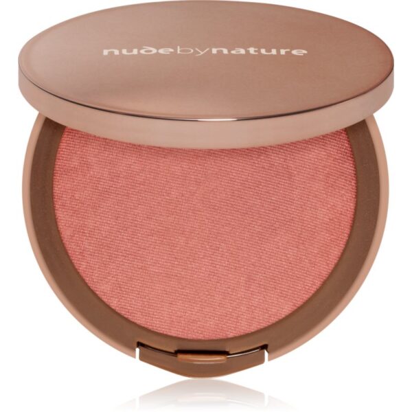 Nude by Nature Cashmere Pressed Blush fard de obraz sub forma de pudra cu efect de nutritiv culoare Pink Lilly 6 g-ro