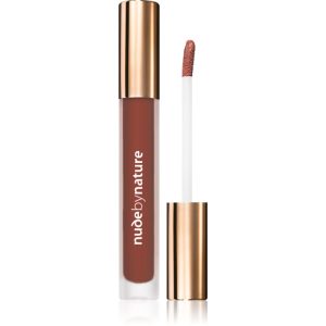 Nude by Nature Satin Liquid Lipstick ruj cremos cu finisaj satinat culoare 10 Terracotta 3