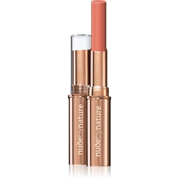 Nude by Nature Sheer Glow Colour Balm balsam de buze culoare 01 Coral 2