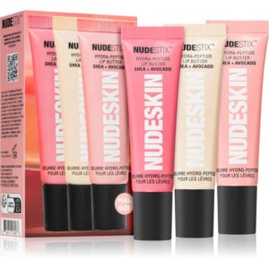 Nudestix Nudeskin Hydra-Peptide Lip Butter Tint Set set cadou de buze-ro