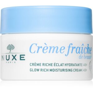 Nuxe Crème Fraîche de Beauté Glow Rich Moisturizing Cream crema de fata hidratanta cu o eficienta de 48 h 50 ml-Țena