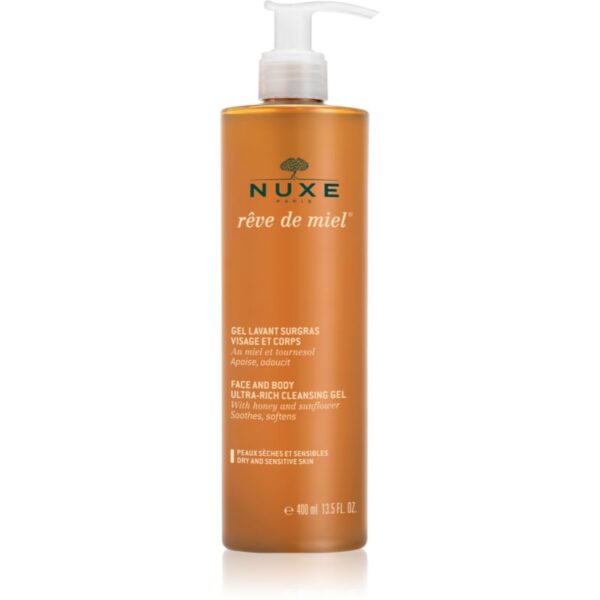 Nuxe Rêve de Miel gel de curățare pentru piele uscata si sensibila 400 ml-ro