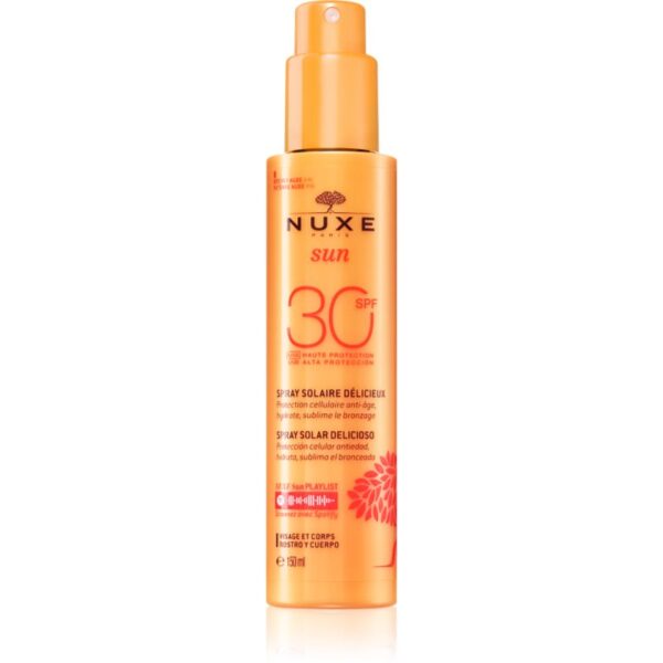 Nuxe Sun Delicious Solar Spray spray pentru bronzat pentru fata si corp SPF 30 150 ml-ro