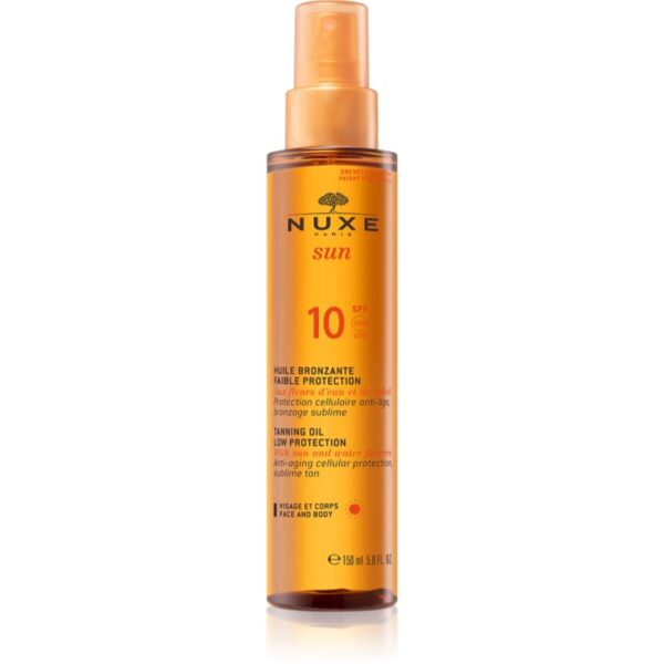 Nuxe Sun Ulei de plaja pentru fata si corp SPF 10 150 ml-ro