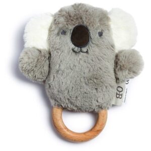 O.B Designs Bunny Soft Rattle Toy jucărie de pluș cu zornăitoare Grey 3m+ 1 buc-Țena