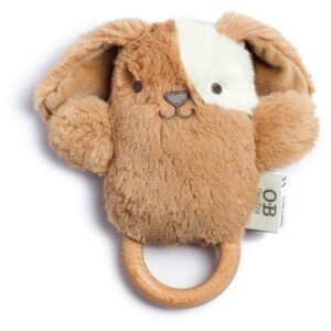 O.B Designs Bunny Soft Rattle Toy jucărie de pluș cu zornăitoare Taupe 3m+ 1 buc-ro