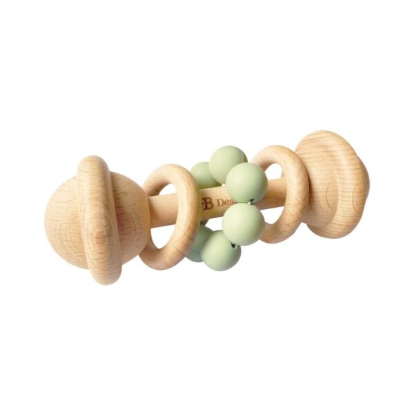 O.B Designs Rattle Toy jucărie zornăitoare Sage 3m+ 1 buc-ro