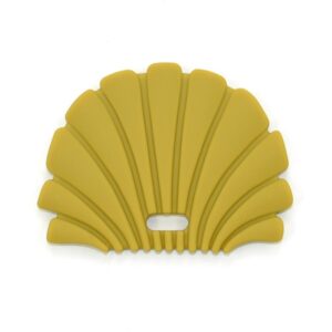 O.B Designs Shell Teether jucărie pentru dentiție Gold 3m+ 1 buc-Țena