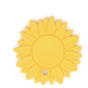O.B Designs Sunflower Teether jucărie pentru dentiție Lemon 3m+ 1 buc-Țena