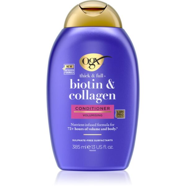 OGX Biotin & Collagen Balsam pentru ingroșare pentru păr cu volum 385 ml-ro